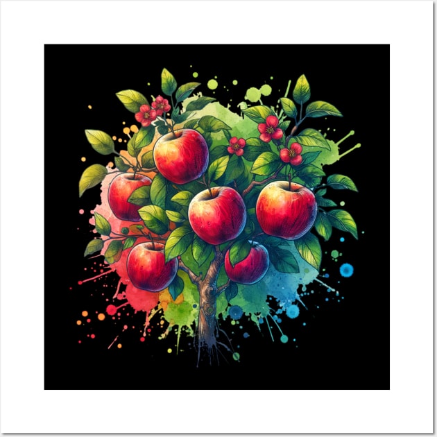 Apples Color Beautiful Vintage Retro Since Wall Art by Flowering Away